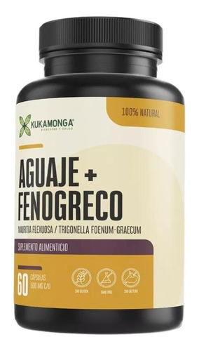 Aguaje + Fenogreco Kukamonga 60 Cápsulas