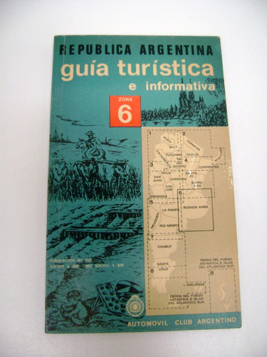 Guia Turististica Prov Bs As 1969 Aca Automovil Club Boedo