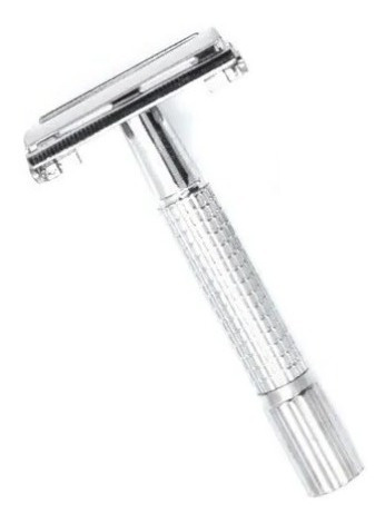Imagen 1 de 8 de Máquina De Afeitar Metálica Nueva Para Hojas Gillette Estilo Antiguo -distr. Oficial Perfumeria Family