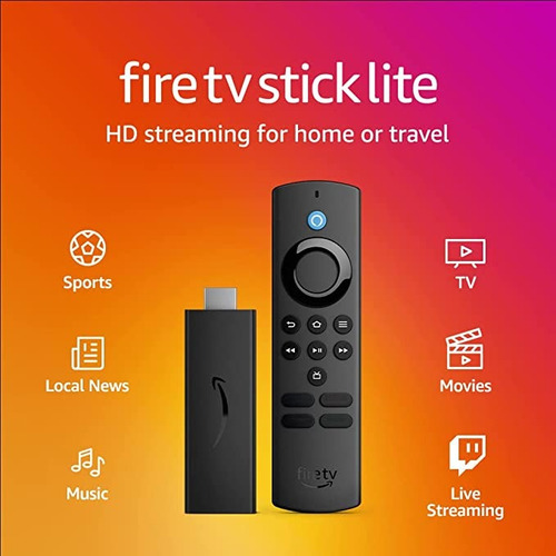 Imagen 4 de 9 de Amazon Fire Tv Stick Lite Hd 8gb Hdr Dolby 1080p Control Voz