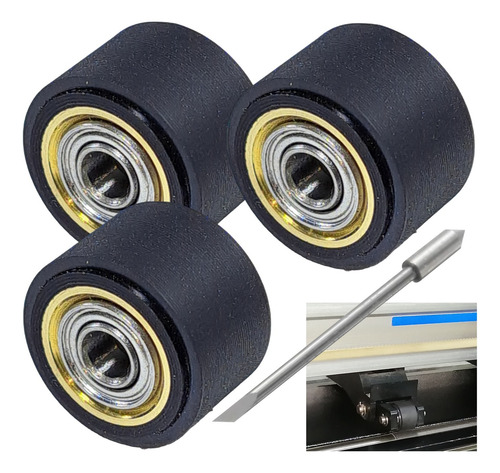 Rodillos 3pz Graphtec Plotter Corte Toda Serie+navaja Gratis