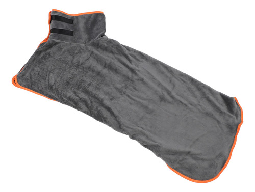 Toalla Portátil Para Perros, Color Gris, Totalmente Envuelta
