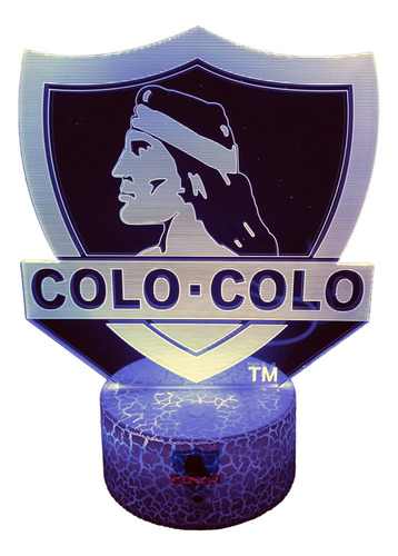 Insignia Colo-colo Lampara 3d 7 Colores Led Colo Colo