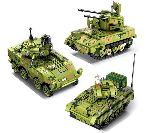 Sembo Bloques Modelo Militar Carro Combate De La Serie Tank