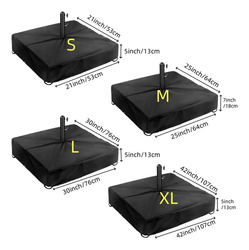 Umbrella Stand Base Cover Square Umbrella Base Cover Square
