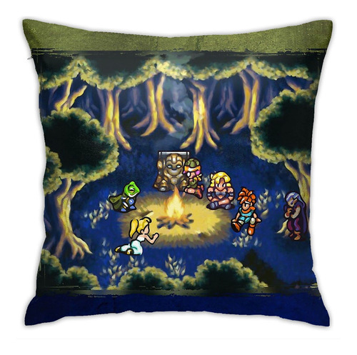 Mabel Chrono Trigger - Funda De Almohada Cuadrada (17.7 in X