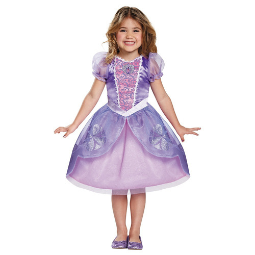 Disfraz Para Niña Princesa Sofia Talla Toddler 2t-