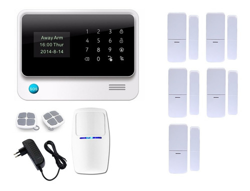 Alarma Wifi Gsm  Casa Negocio 6 Sensores Aplicacion Celular