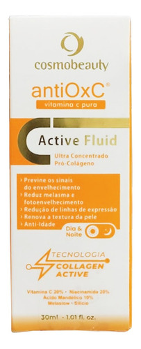 Fluido Concentrado Pró Colágeno Antissinais Cosmobeauty Momento de aplicação Dia/Noite Tipo de pele Todo tipo de pele