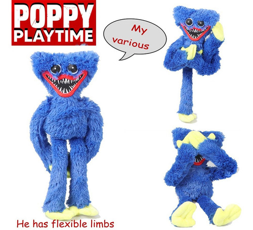 Muñeco De Peluche Periférico Poppy Playtime Game Azul 40 C Muñeco De Peluche Periférico Poppy Playtime Game Azul 40 C