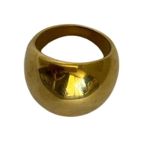 Anillo Gold Acero Inoxidable Bañado En Oro Liviano