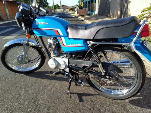 Honda Cg 125 1984 Azul- Colecionador