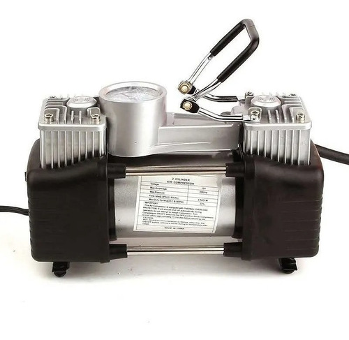 Caja Compresor Aire Doble Cilindro 12v Inflador /j064