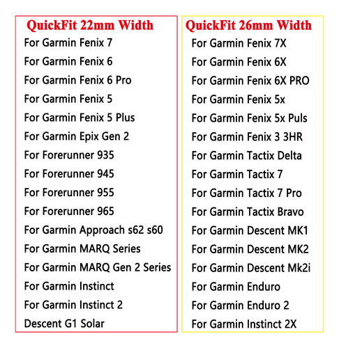 Relojes Para Garmin Fenix 7 7x Pro 5x 5 Plus 6x 6 Pu