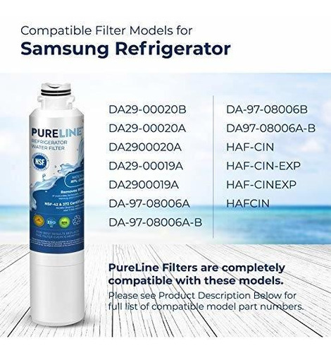 Imagen 5 de 9 de Samsung Da29-00020b Filtro De Agua Compatible - Refrigerador