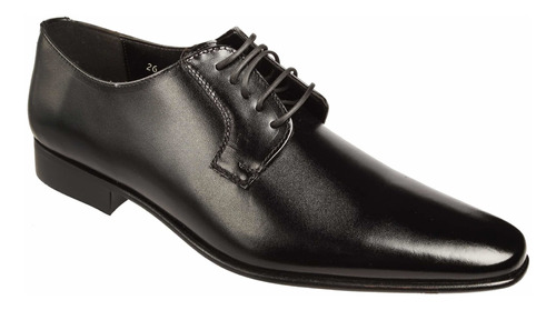 Zapato De Hombre Vestir Evolucion 20607 Negro Cuero Vestir.