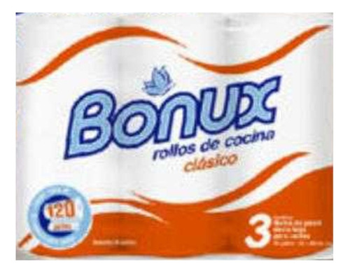 Rollos De Cocina Clasico Bonux 3 Rollos