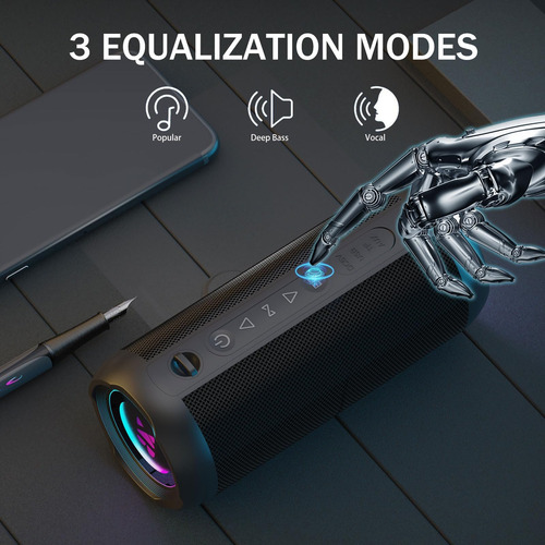 Altavoz Portátil Bluetooth 53 Con Bajo Profundo, Ip66 E De