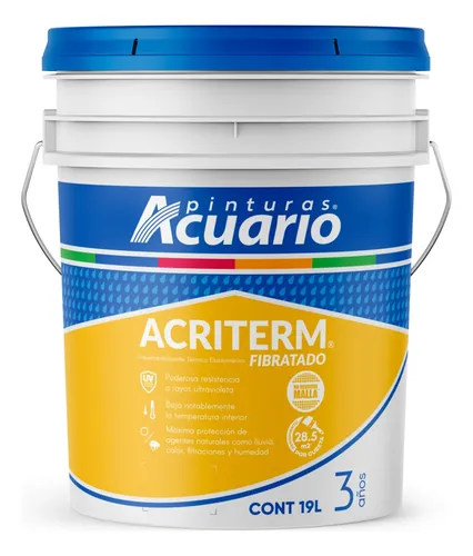 comprar Impermeabilizante Térmico Fibratado Acriterm 3 Años 19 Lts