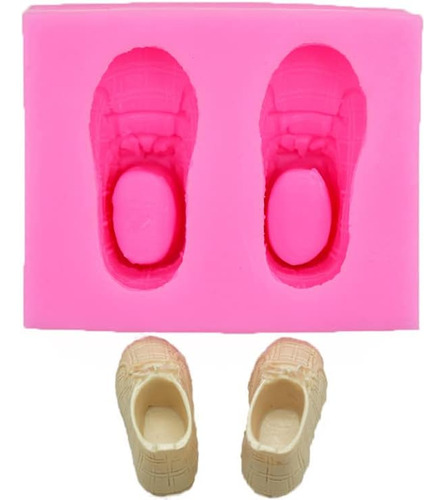 Molde Silicon Zapatos Bebe Reposteria Msc098 Cherry And Cake