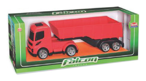 Camion Volcador Con Palas Falcon Usual Ik Color Rojo