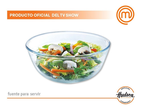 Ensaladera Bowl De Vidrio Hudson 23 X 11 Cm