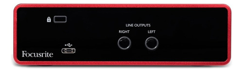 Interfaz de audio Focusrite Scarlett Solo 220V phantom red 3ra gen