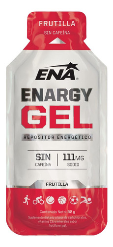 Gel Energético Ena 32 Gr Frutilla Caja 12 Unidades