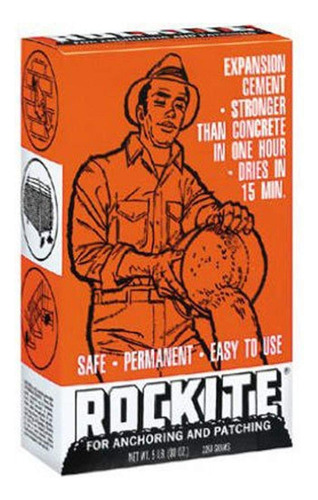 Hartline 10006 Rockite Cement 15 Min 5 Lb, Sin Tamaño, Blanc