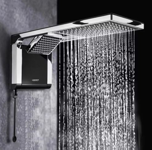 Imagen 4 de 5 de Ducha Eléctrica Acqua Duo Ultra Negro Cromado 110 Vol