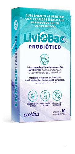 Liviobacc Probiótico 10 Comprimidos Ecofitus