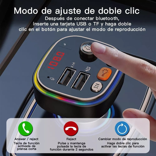 Transmisor Receptor De Adaptador Bluetooth Para Auto Estéreo