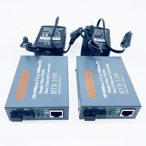 Kit Conversor De Mídia Htb-3100a/b Fiber A/b A/b Htb-3100a/b