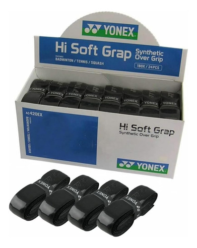 Yonex Hi-soft Grap Replacement Grip 24 Box (negro) Por Yonex