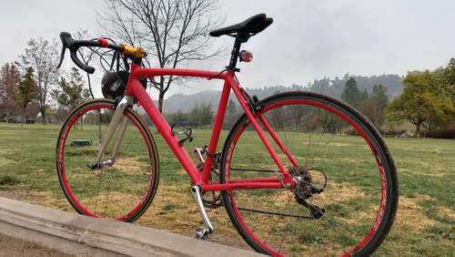 Bicicleta Pistera, De Color Rojo Armada