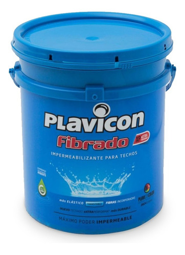 Plavicon Fibrado Impermeabilizante  25kilos Blanco Techos