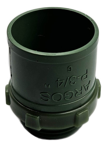 50 Pzs Conector Con Rosca Conduit Pvc Pesado Verde 3/4 PuLG