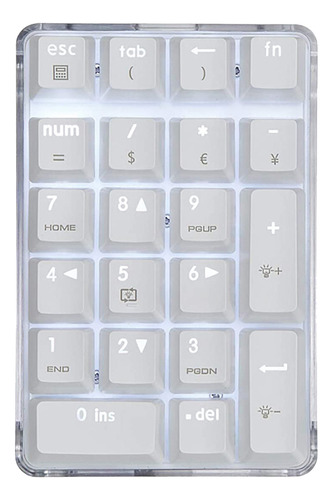 Teclado Numérico Mecánico Con Interruptor Marrón Teclado Par