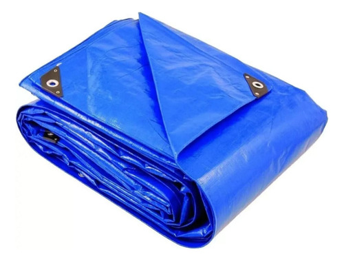 Lona Carpa Impermeable Multiuso 3x5 Mts Azul Con Ojetillos