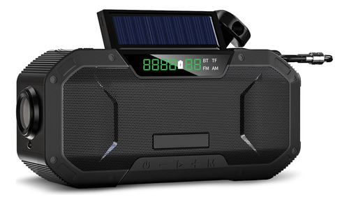 Emergencia Solar Mano Biela Radio 5000mah Banco Del Poder