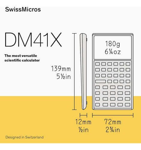 Calculadora Científica Swissmicros Dm41x Rpn Programable Par