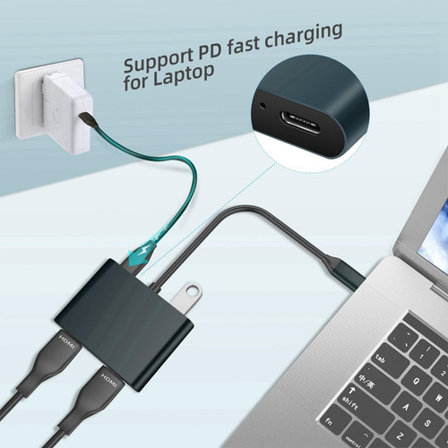 Imagem 7 de 7 de Usb-c Para Hdmi Adaptador 4k 30hz Cabo Para Pro 2018/2017