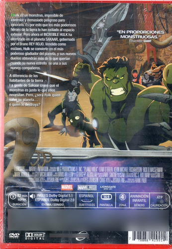 Planet Hulk - Dvd Nuevo Original Cerrado - Mcbmi