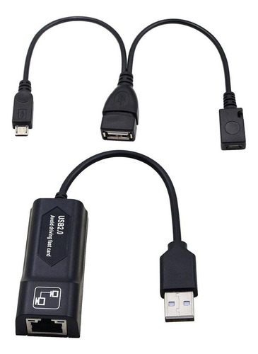 Adaptador De Red Micro Usb 2.0 Lan Gigabit Para