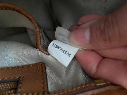Bolso Michaelkors Selma Satchel Marrón Piel Saffiano Marrón (Usado)