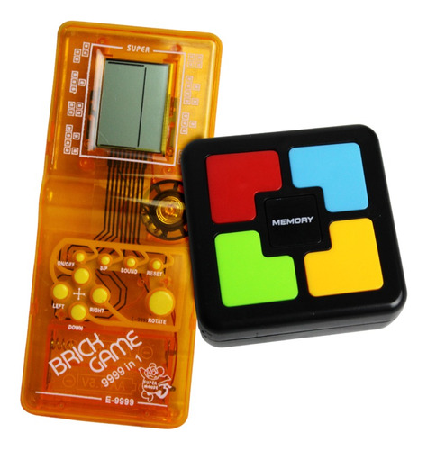 Juego Memoria Estilo Simón + Juego De Cubos Con Tetris Y Más