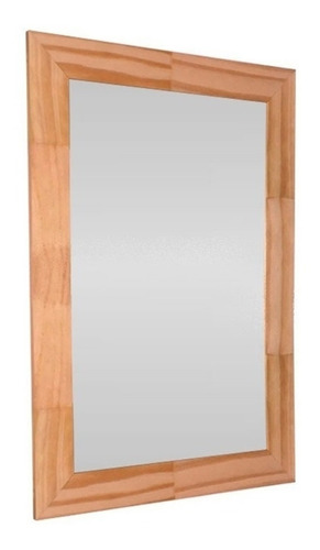 Espejo Reflejar Finger Baño Marco Madera Rectangular 59x39