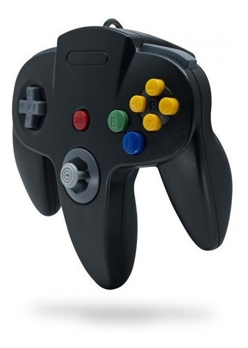 Control Para Nintendo 64 N64 Alambrico Teknogame Negro