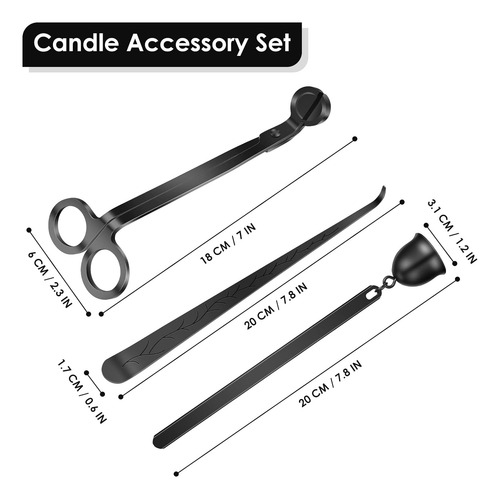 Juego De Accesorios Velas De 3 1, Recortador De Mechas ...