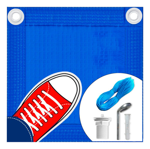 Lona Para Piscina 4x2 M 15 Em 1 Pvc 500 Segurança+térmica